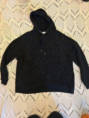 Seven7 Black Splatter Hoodie Sz L